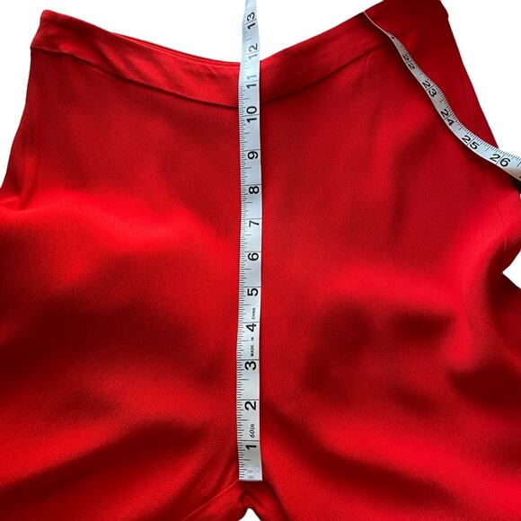 Revolve Alexis High Rise Red Cropped Wide Leg Pants Minimalist Contemporary - Picture 8 of 10